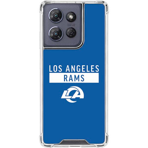 NFL Los Angeles Rams Blue Performance Series Moto G Play 5G (2025) Clear Case